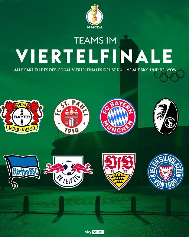 قرعه‌کشی مرحله یک چهارم نهایی جام حذفی آلمان (DFB Pokal) در فصل 2025/26 روز یکشن…