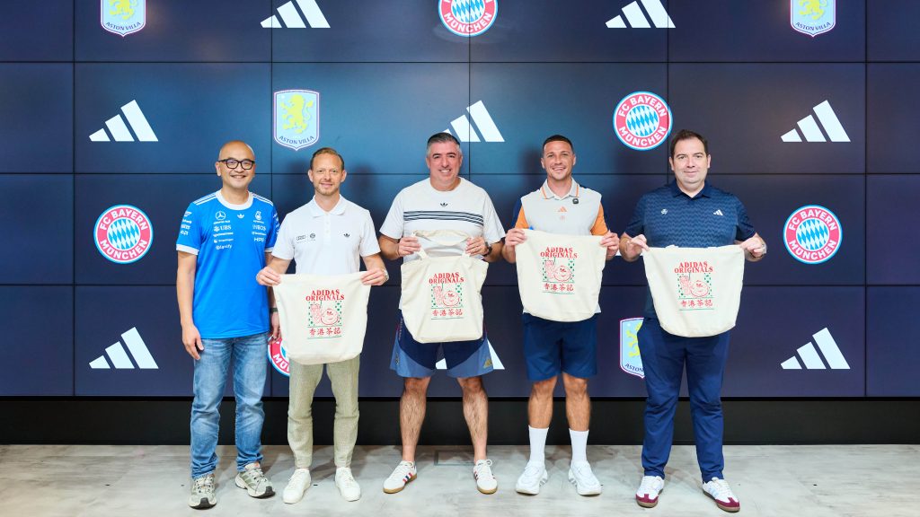 Rouven Kasper and Roy Makaay at adidas in Hong Kong