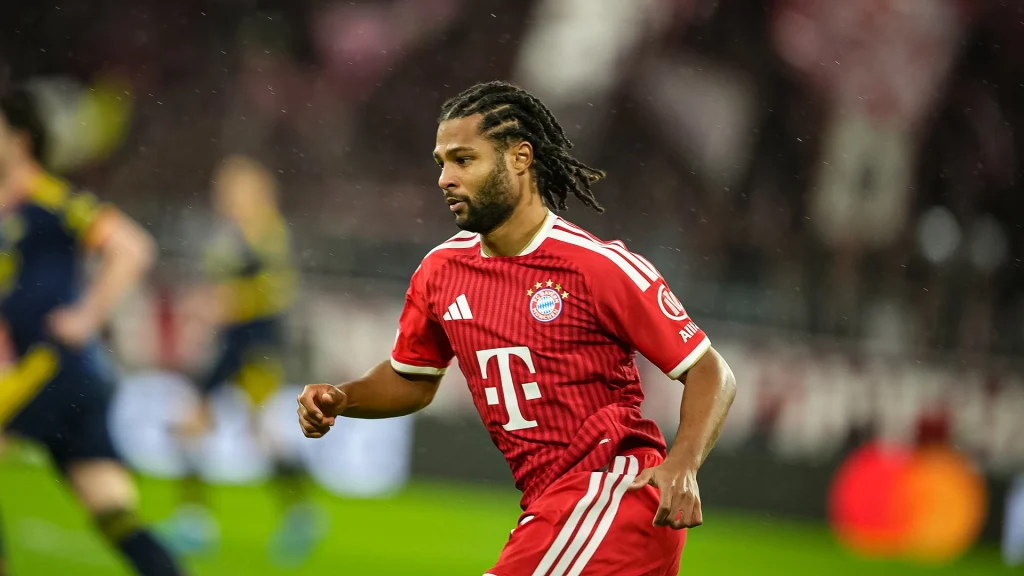 Serge Gnabry während des Champions League-Heimspiels des FC Bayern gegen den FC Arsenal